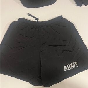 Black Army Shorts